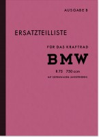 BMW R 75 WH Wehrmacht mit Seitenwagen-Antrieb Ersatzteilliste