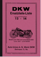 DKW Luxus 200, Luxus 300 und Luxus Spezial 200 Ersatzteilliste