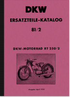DKW RT 250/2 Ersatzteilliste Ersatzteilkatalog Teilekatalog