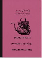 ILO FM 100 (K) und FM 120 (K) Bedienungsanleitung, Ersatzteilliste und Reparaturanleitung