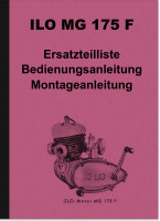 ILO MG 175 F Motor Reparaturanleitung Ersatzteilliste und Bedienungsanleitung