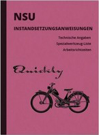 NSU Quickly 1,4 1,7 PS N L T TTK S 2 Reparaturanleitung Werkstatthandbuch Montageanleitung