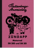 Z&uuml;ndapp DB 200 und DB 201 Bedienungsanleitung Handbuch Betriebsanleitung