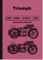 Triumph B 200 L LF und S 350 Ersatzteilliste Ersatzteilkatalog Teilektalog B200 S350