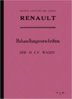 Renault 10 CV Bedienungsanleitung