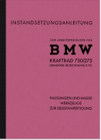 BMW R 75 WH 750/275 Spezialwerkzeug Reparaturanleitung Montageanleitung
