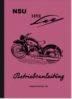 NSU Superlux Super Lux Bedienungsanleitung Handbuch Betriebsanleitung