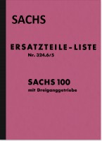 Sachs 100 ccm 3-Gang Motor Ersatzteilliste Ersatzteilkatalog