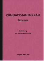 Z&uuml;ndapp Norma 1953 Bedienungsanleitung Handbuch Betriebsanleitung