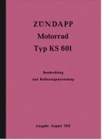 Z&uuml;ndapp KS 601 Bedienungsanleitung Handbuch Betriebsanleitung KS601