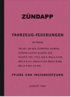 Z&uuml;ndapp Federungen Handbuch Reparaturanleitung Bella Norma Comfort Elastic DB 201 202 KS 601 175 200