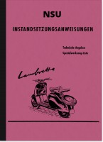 NSU Lambretta Reparaturanleitung Motorroller Montageanleitung Werkstatthandbuch