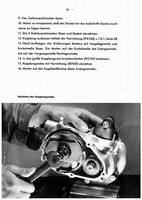 Sachs 98 ccm Nasenkolben 1937 Reparaturanleitung 98ccm Motor Handbuch Montage