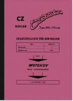CZ Cezeta-Roller Typ 502 Ersatzteilliste Teilekatalog Ersatzteilkatalog