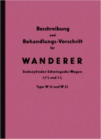 Wanderer W 21 und W 22 Bedienungsanleitung Betriebsanleitung Handbuch