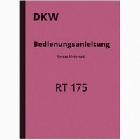 DKW RT 175 Bedienungsanleitung Betriebsanleitung Handbuch RT175