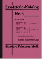 Standard 350 500 750 ccm 1927-1929 Ersatzteilliste Ersatzteilkatalog Teilekatalog