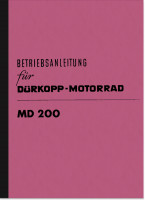 D&uuml;rkopp MD 200 Bedienungsanleitung Betriebsanleitung Handbuch