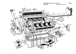 BMW 2600, 2600 L, 3200 L, 3200 S und 3200 CS V8-Modelle Ersatzteilliste