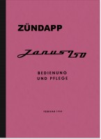 Z&uuml;ndapp Janus 250 Kleinwagen Bedienungsanleitung Betriebsanleitung Handbuch