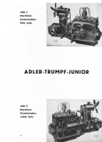 Adler Trumpf Junior und 2 Ltr. Bedienungsanleitung Betriebsanleitung Handbuch
