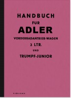 Adler Trumpf Junior und 2 Ltr. Bedienungsanleitung Betriebsanleitung Handbuch
