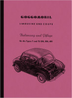 Glas (BMW) Goggomobil T TS 250 300 400 ccm Bedienungsanleitung Bedienungsanleitung Handbuch