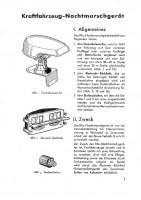 Notek KFZ-Nachtmarschger&auml;t Bedienungsanleitung Beschreibung Ersatzteilliste