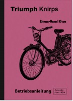 Triumph Knirps Bedienungsanleitung Betriebsanleitung Handbuch Z&uuml;ndapp Moped