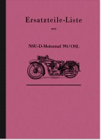 NSU NSU-D 351 S OSL Ersatzteilliste Ersatzteilkatalog Teilekatalog 351S 351OSL