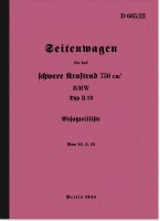 BMW R 12 Seitenwagen Ersatzteilliste Ersatzteilkatalog Teilekatalog