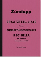 Z&uuml;ndapp Bella R 201 mit Anlasser Ersatzteilliste Ersatzteilkatalog Teilekatalog R201