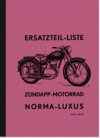 Z&uuml;ndapp Norma Norma-Luxus Ersatzteilliste Ersatzteilkatalog Teilekatalog
