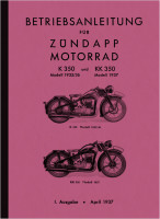 Z&uuml;ndapp Kardan K KK 350 Bedienungsanleitung Betriebsanleitung Handbuch