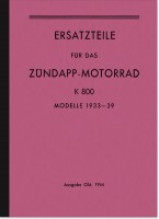 Z&uuml;ndapp Kardan 800 (K 800) Ersatzteilliste Ersatzteilkatalog Teilekatalog