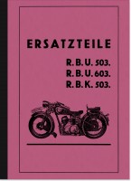 Ardie RBU 503 603 RBK 503 Ersatzteilliste Ersatzteilkatalog Teilekatalog