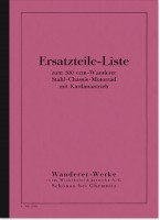 Wanderer Kardan K 500 1928 Ersatzteilliste Ersatzteilkatalog Ersatzteile-Liste