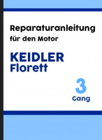Kreidler Florett 3-Gang (Motor) Reparaturanleitung Montageanleitung (Handschaltung, Gebl&auml;segek&uuml;hlt)