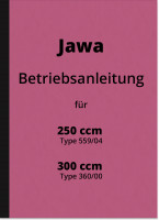 Jawa 250  ccm und 350 ccm Typ 559 360 Bedienungsanleitung Betriebsanleitung Handbuch