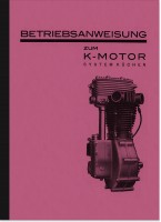 K-Motor (K&uuml;chen) 350 500 ccm Motor Bedienungsanleitung Betriebsanleitung Handbuch