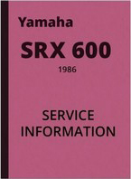 Yamaha SRX 600 SRX600 Reparaturanleitung Werkstatthandbuch Service Informationen
