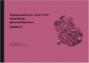 Sachs 50 S 50S Motor Reparaturanleitung Montageanleitung