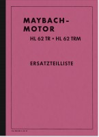 Maybach HL 62 TR und HL 62 TRM Ersatzteilliste Ersatzteilkatalog Motor