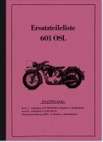 NSU 601 OSL Serie I II 1 2 WH 1939 Ersatzteilliste Ersatzteilkatalog Teilekatalog
