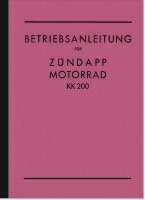 Z&uuml;ndapp KK 200 KK200 1935 1936 Bedienungsanleitung Betriebsanleitung Handbuch