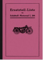 Sch&uuml;ttoff L 200 L200 Motorrad Ersatzteilliste Ersatzteilkatalog