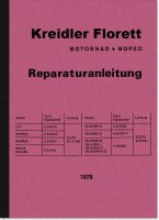 Kreidler Florett Motorrad Moped Reparaturanleitung Montageanleitung LF RM RMC GS K54 RS