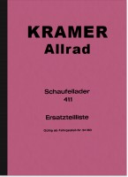 Kramer Allrad Schaufellader 411 Ersatzteilliste Ersatzteilkatalog Teilekatalog