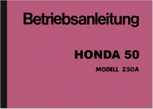 Honda Monkey Z 50 A Bedienungsanleitung Betriebsanleitung Handbuch Z50A