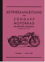 Z&uuml;ndapp DB 200, DBK 200 und DB 250 Bedienungsanleitung Betriebsanleitung Handbuch